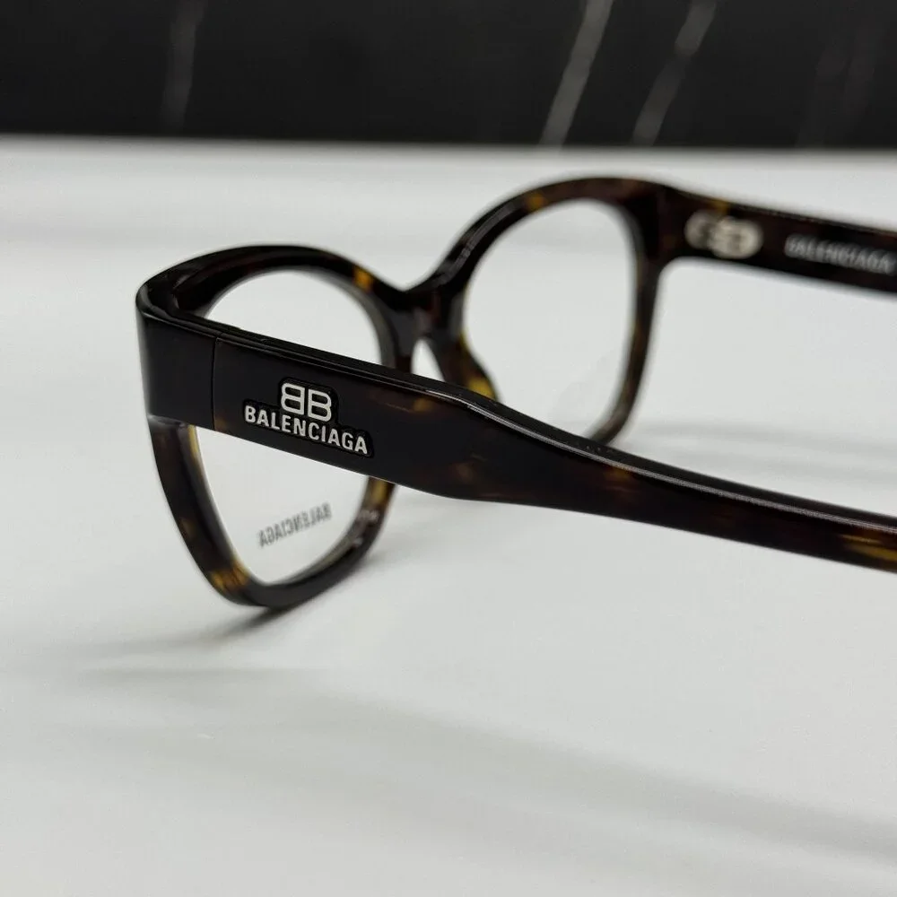 NEW BALENCIAGA BB0213O 002 CAT EYE HAVANA WOMEN EYEGLASSES BALENCIAGA